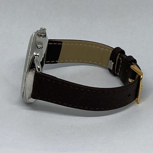 Fossil FTW1200 Women's Brown Leather Silver Analog Dial Hybrid Smartwatch CM627 - Picture 9 of 12